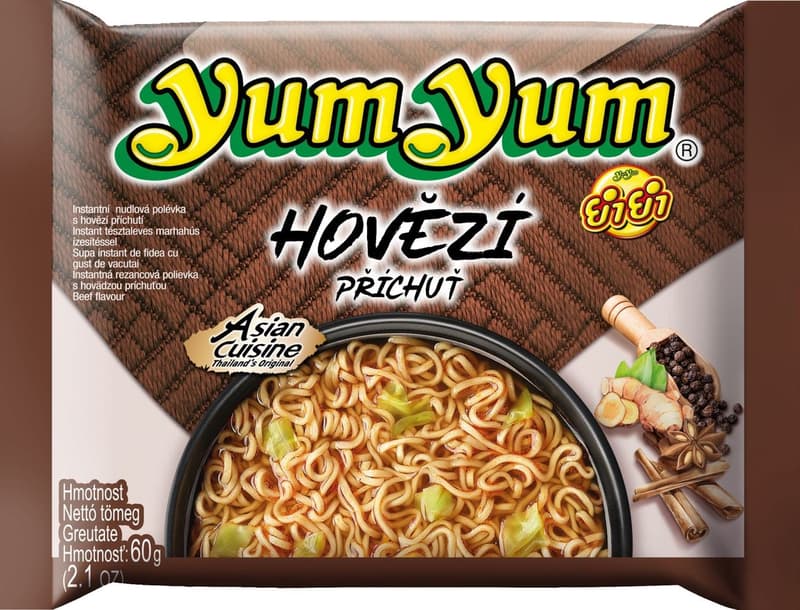 Yum Yum Instant beef noodle soup