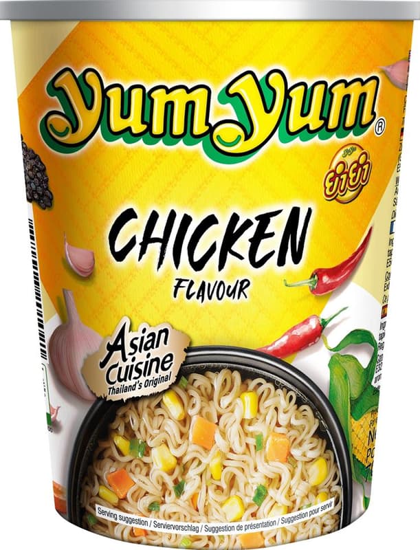 Yum Yum Chicken instant noodle soup