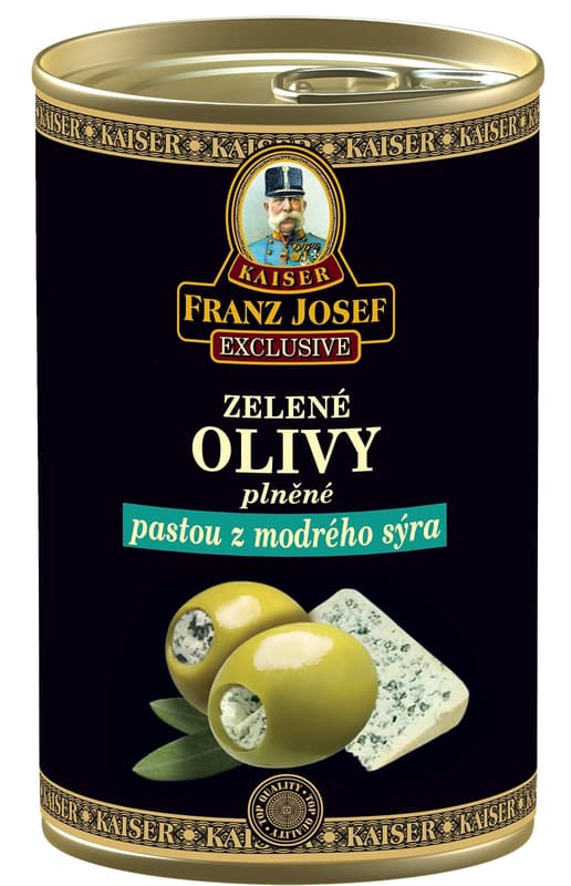 Franz Josef Kaiser Exclusive Green olives stuffed with blue cheese paste