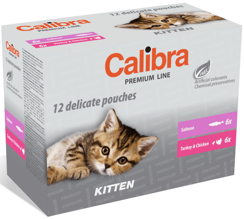 Calibra Cat kitten kapsičky pro koťata multipack (12×100 g)