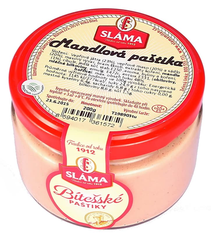 Sláma pate with almonds fine