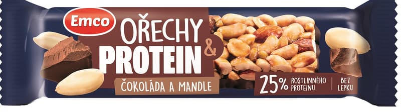 Emco Bar with nut and protein - chocolate and almonds
