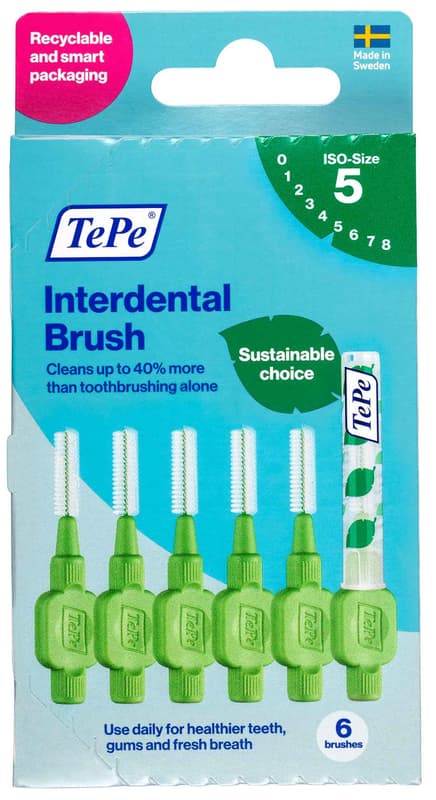 TePe Original 0,8mm interdental brushes green, 6pcs