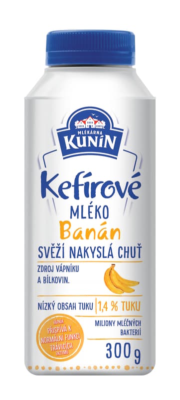 Mlékárna Kunín Kefir milk banana