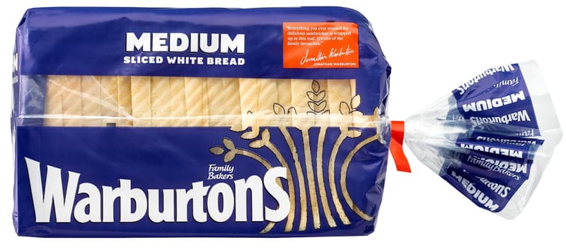 Warburtons Toustový chléb střední