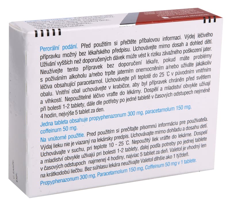 VALETOL 300MG/150MG/50MG Tableta 24