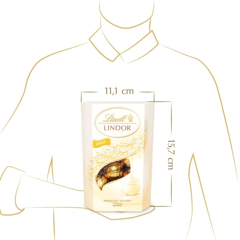 Lindt Bonboniéra LINDOR pralinky Bílá čokoláda