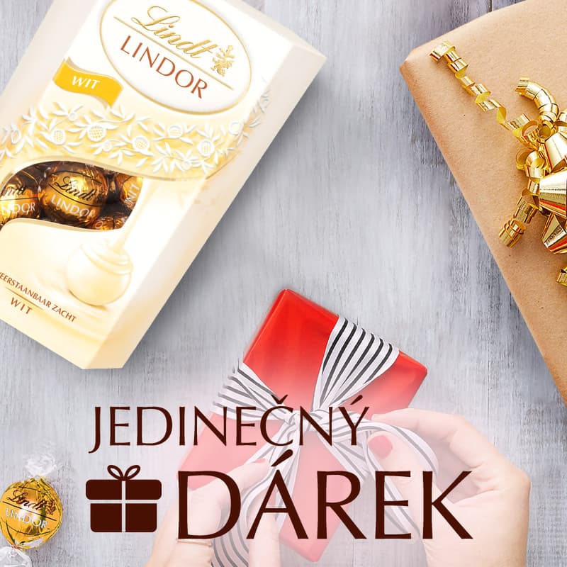 Lindt Bonboniéra LINDOR pralinky Bílá čokoláda