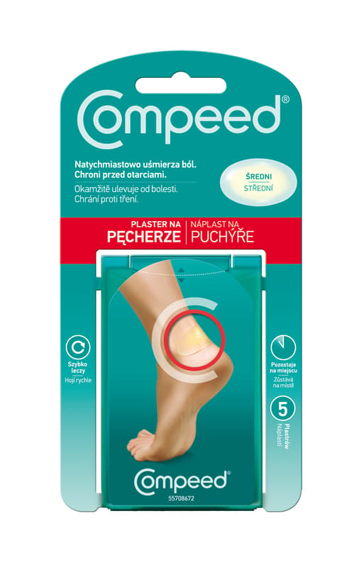 COMPEED náplast na puchýře střední 5ks