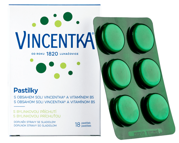 Vincentka Pastilky bylinné 18ks
