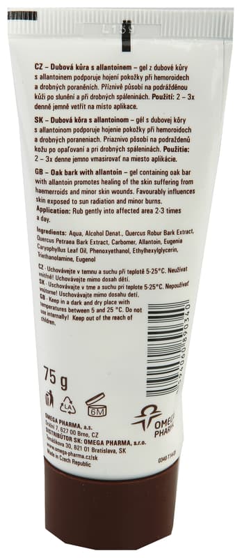 ALTERMED Oak bark gel with allantoin 75ml