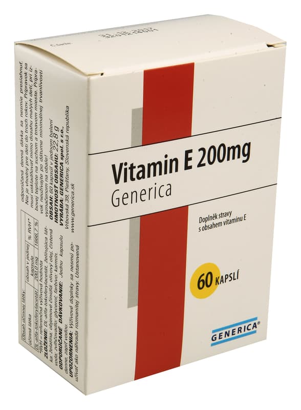 Vitamin E 200 I.U. cps.60 Generica