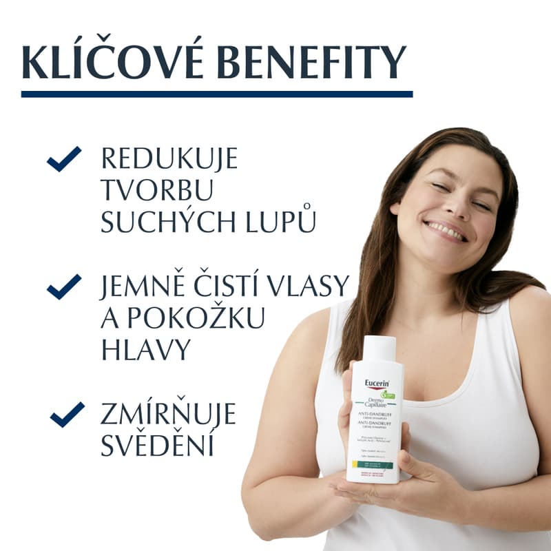 Eucerin DermoCapillaire šampon suché lupy 250ml