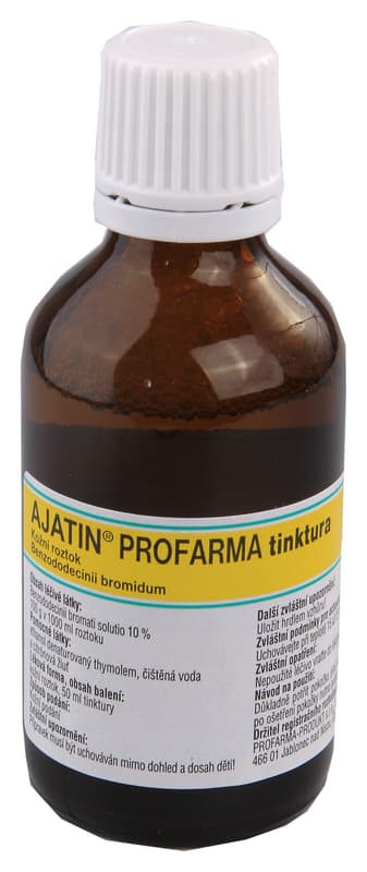 AJATIN PROFARMA TINKTURA S MECHANICKÝM ROZPRAŠOVAČEM 100MG/ML Kožní sprej, roztok 1X50ML