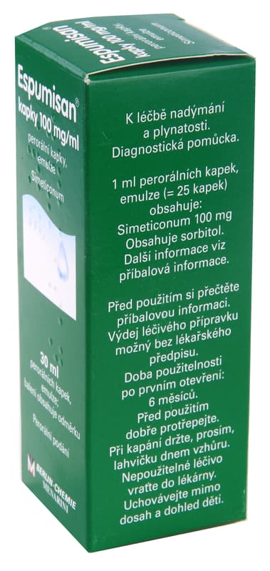 ESPUMISAN 100MG/ML Perorální kapky, emulze 1X30ML