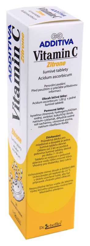 ADDITIVA VITAMIN C ZITRONE 1000MG effervescent tablet 20