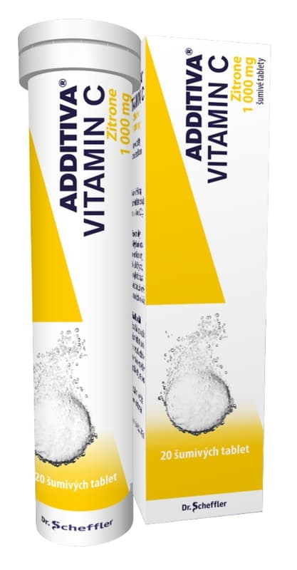 ADDITIVA VITAMIN C ZITRONE 1000MG effervescent tablet 20