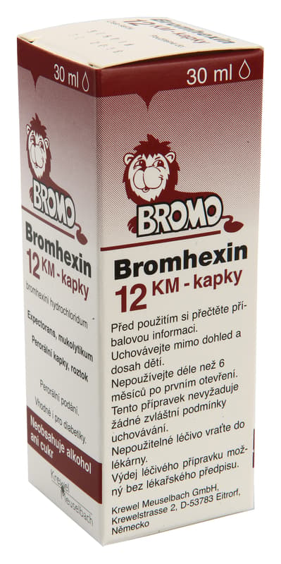 BROMHEXIN 12 KM-DROPS 12MG / ML POR GTT SOL 30ML
