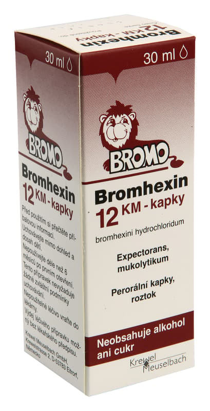 BROMHEXIN 12 KM-DROPS 12MG / ML POR GTT SOL 30ML