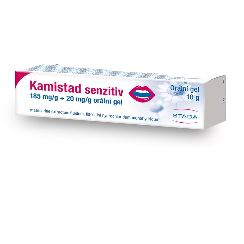 KAMISTAD SENSITIVE 185MG / G + 20MG / G ORM GEL 1X10G