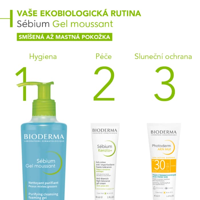 BIODERMA Sébium Gel moussant s pumpou 200ml