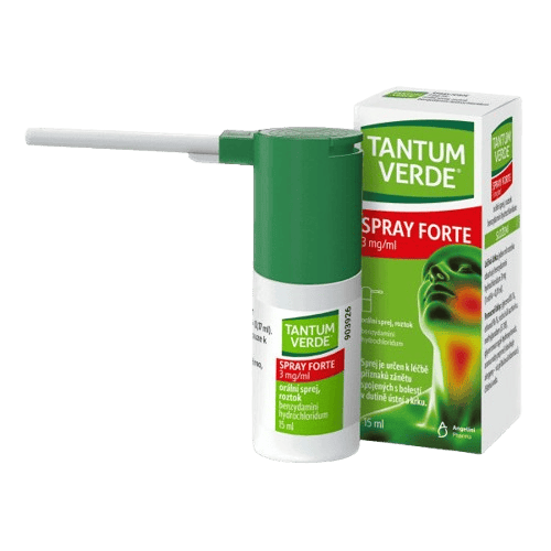 TANTUM VERDE SPRAY FORTE 3MG/ML Orální sprej, roztok 15ML