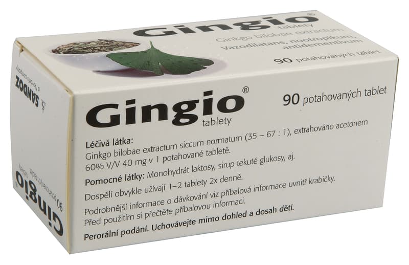 GINGIO TABLETS 40MG film-coated tablets 90
