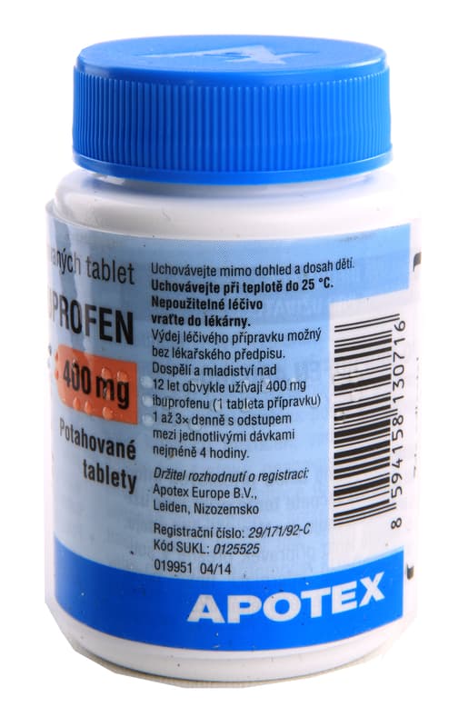 APO-IBUPROFEN 400MG potahované tablety 30