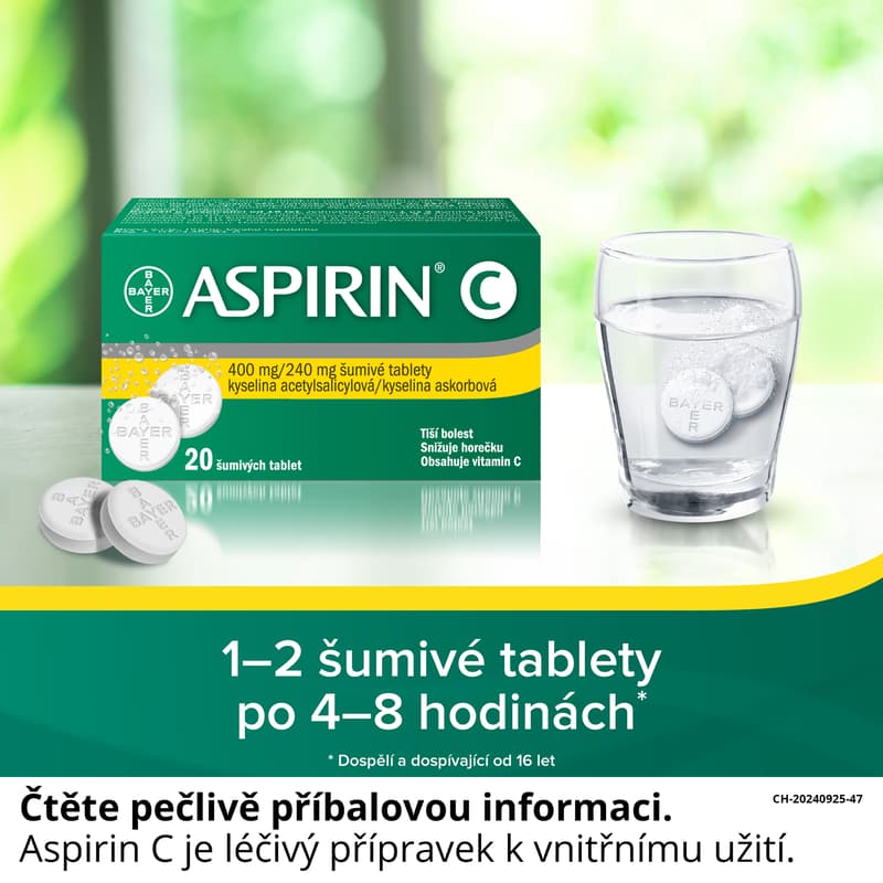 ASPIRIN C 400MG / 240MG effervescent tablet 20