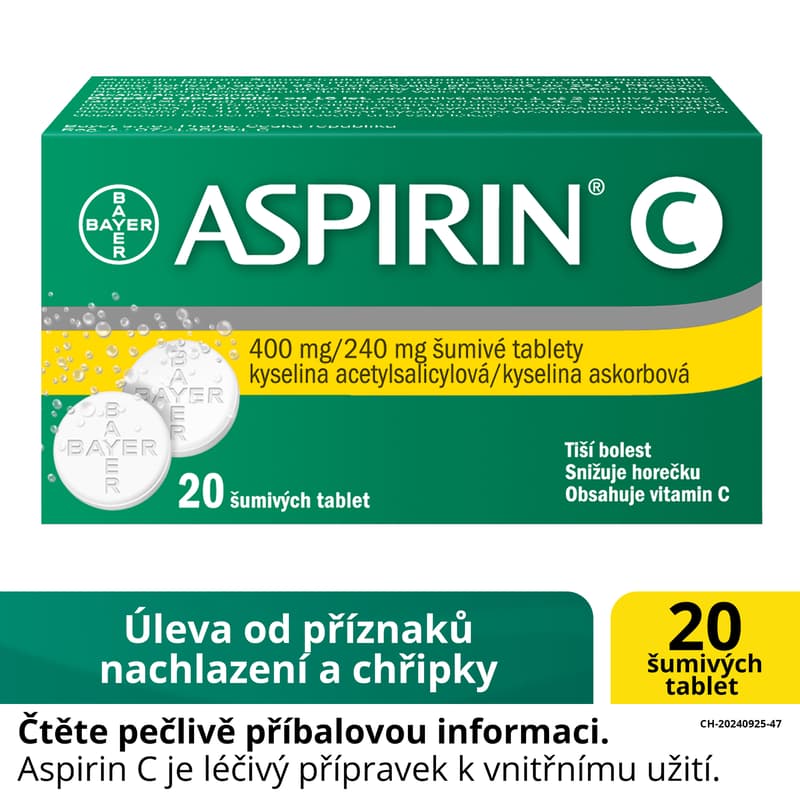 ASPIRIN C 400MG / 240MG effervescent tablet 20