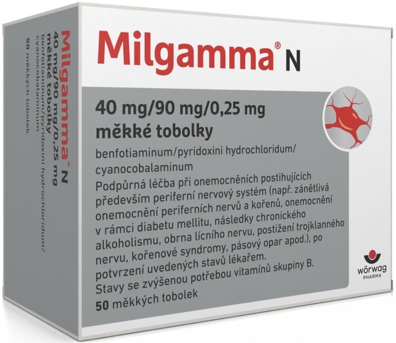 MILGAMMA N 40/90 / 0,25MG soft capsules 50