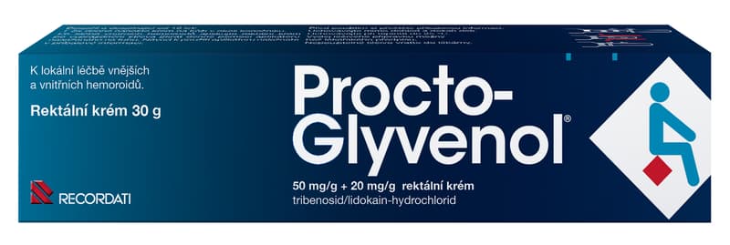 PROCTO-GLYVENOL 50MG/G+20MG/G Rektální krém 1X30G