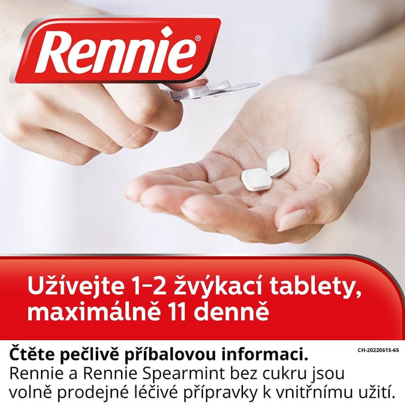 RENNIE 680MG/80MG žvýkací tableta 96