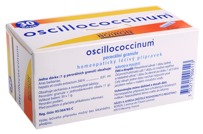OSCILLOCOCCINUM 1G Granule v jednodávkovém obalu 30