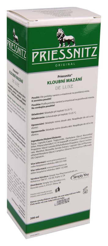 Priessnitz Joint Lubrication De Luxe 200ml