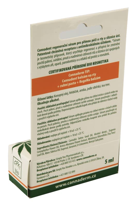 Cannaderm Cannadent sérum 5ml