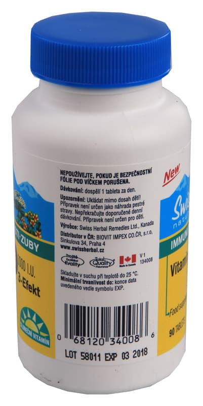 NatureVia Vitamin D3-Efekt 1000 IU tbl.90