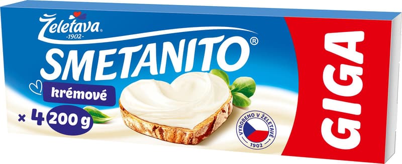 Smetanito Smetanové giga tavený sýr