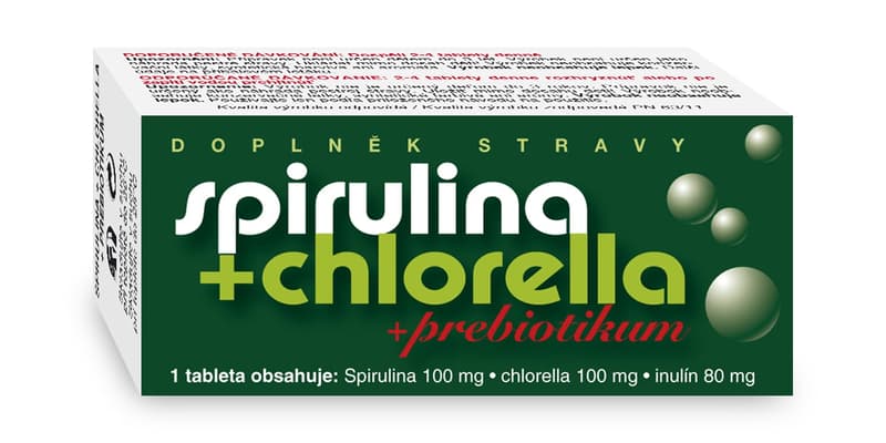 Spirulina + Chlorella + Prebiotic tbl.90 NATURVITA