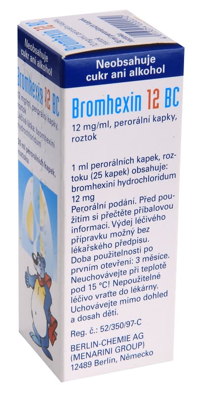 BROMHEXIN BERLIN-CHEMIE 20MG / ML POR GTT SOL 30ML