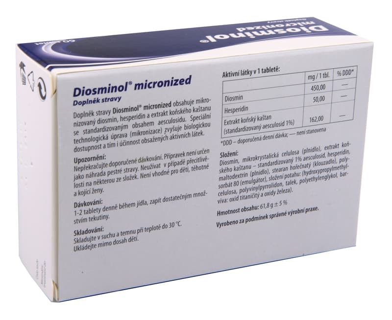 Diosminol micronized 450mg tbl.60