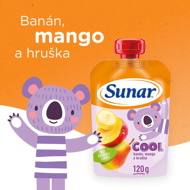 Sunárek Cool fruit Pear, Banana, Mango