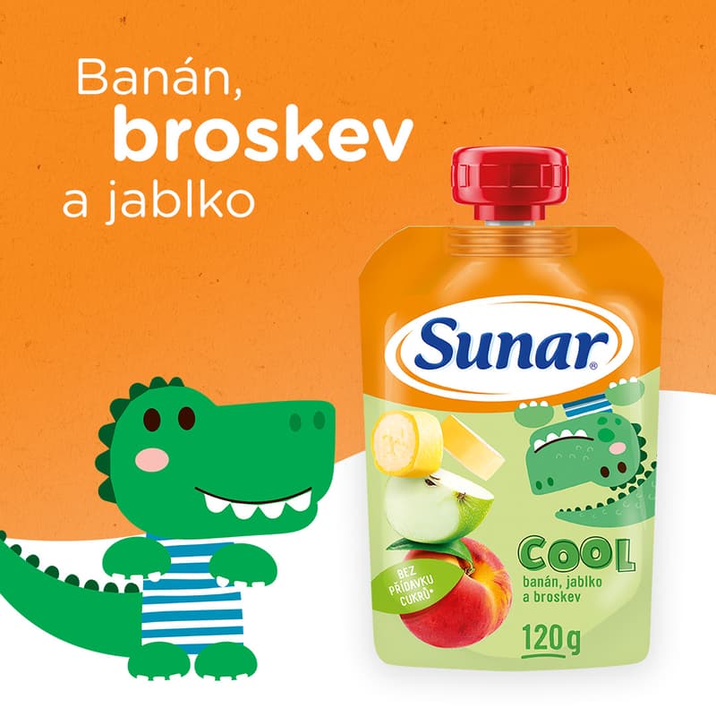 Sunárek Cool fruit peach, banana, apple