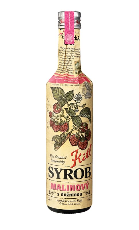 Kitl Syrob Malinový s dužninou sklo