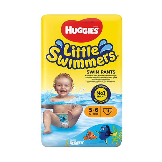 Huggies® Little swimmers Plenkové plavací kalhotky 12–18 kg (velikost 5–6)