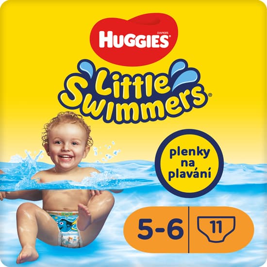 Huggies® Little swimmers Plenkové plavací kalhotky 12–18 kg (velikost 5–6)