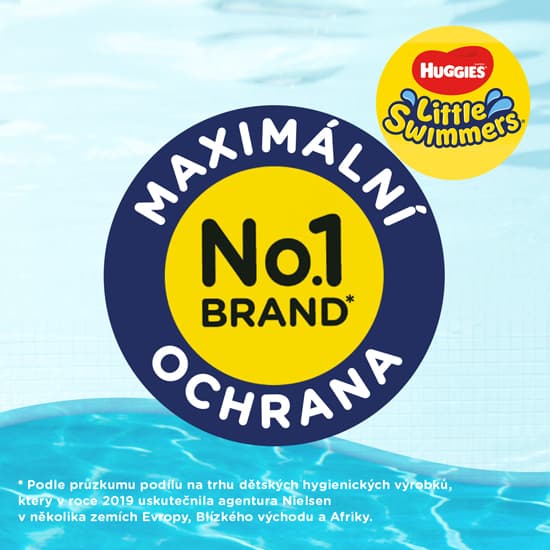 Huggies® Little swimmers Plenkové plavací kalhotky 12–18 kg (velikost 5–6)
