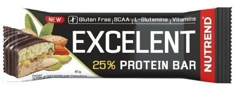 Nutrend EXCELENT bar double, almonds + pistachios