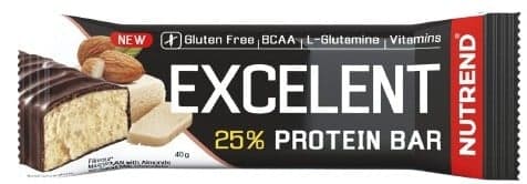 Nutrend EXCELENT protein bar, marzipan with almonds