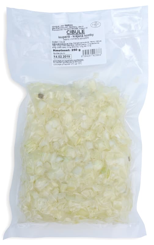 Cibule žlutá krájená kostky